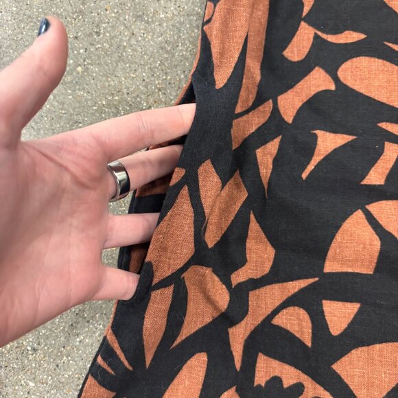 A NEW DAY Boho Linen Mini Resort Wear Keyhole Back Pocketed Dress - Picture 6 of 9